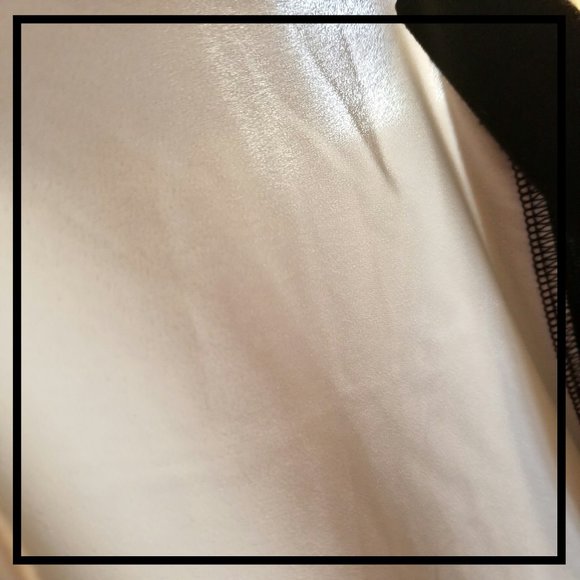 3 PIECE LIZ LANGE, BLACK, CREAM CHIFFON, SIZE M - Picture 7 of 8